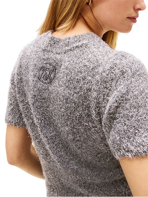 Maglioncino manica corta in misto lana e cashmere Tommy Hilfiger | WW0WW47650PKH